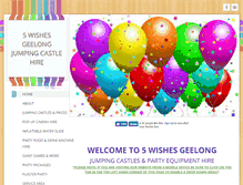 Tablet Screenshot of 5wishesgeelong.com